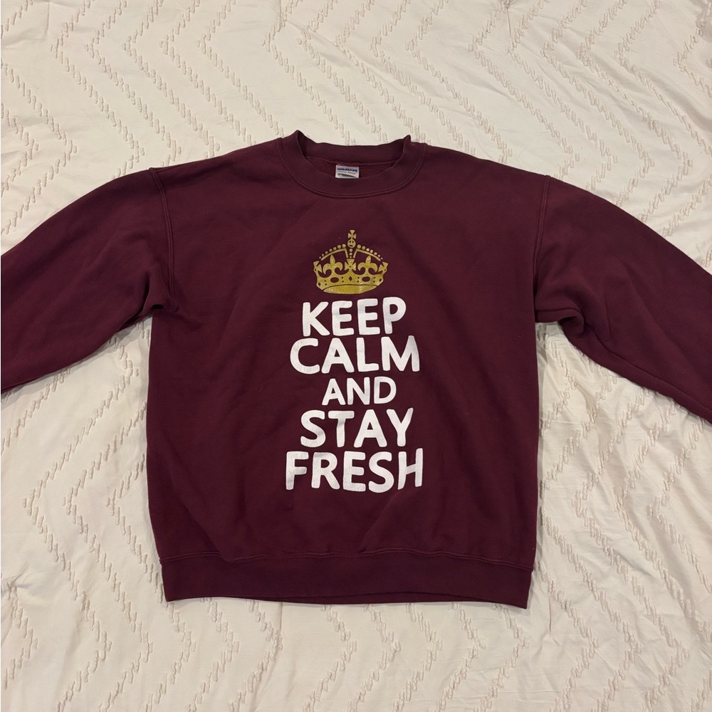 Burgundy Graphic Sweatshirt